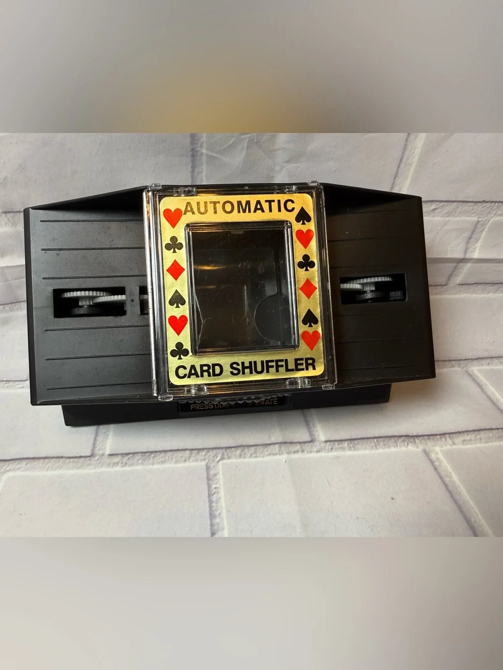 Vintage Automatic Card Shuffler Premier Edition 1-2 Deck Battery Operated